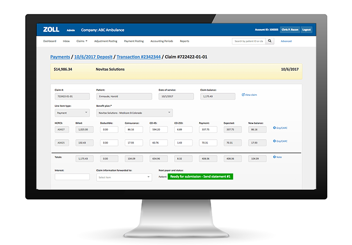 Cloud-based EMS billing software from ZOLL