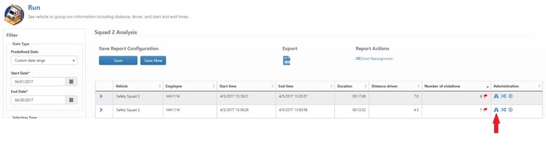 The Run Analysis Report can be accessed directly from the existing run report.