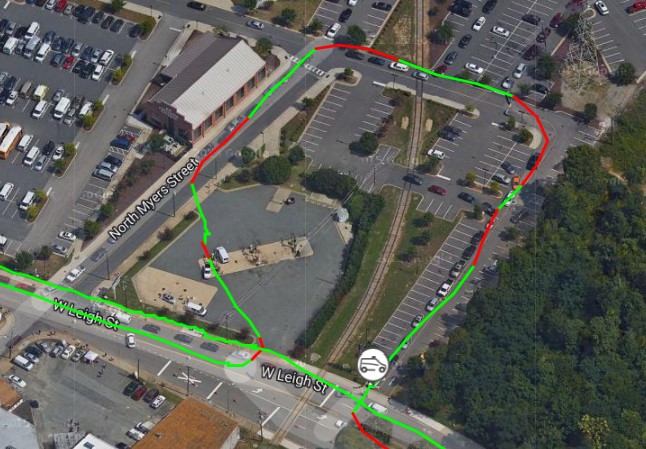 The Run Analysis Map within Road Safety allows you to see where violations occured.