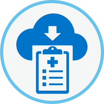 Cloud patient care Icon