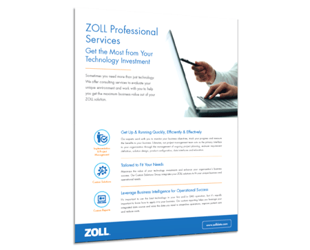 ZOLL Professional Services Product Sheet